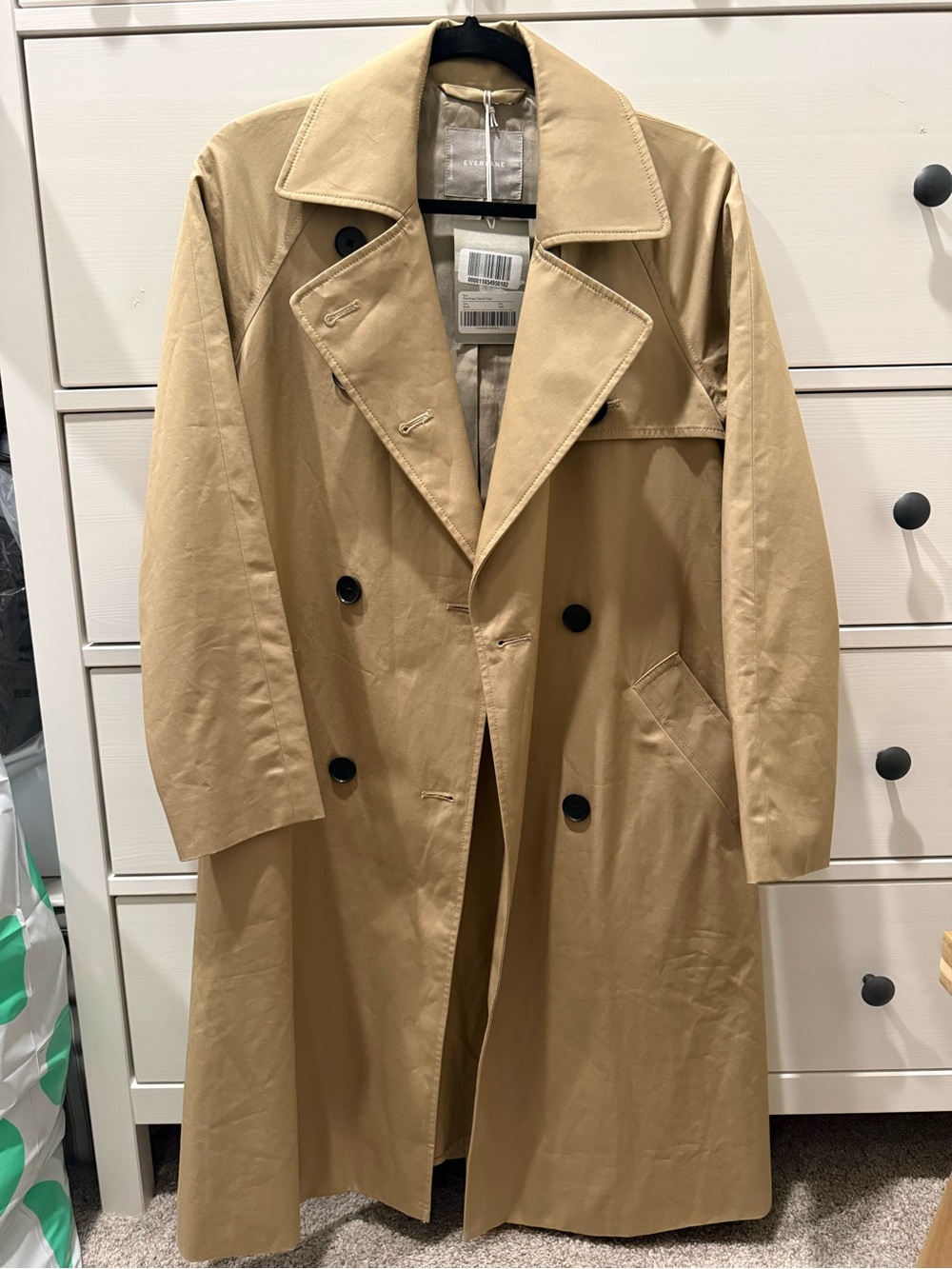 Everlane The Drape Trench Coat Khaki XXS NWT